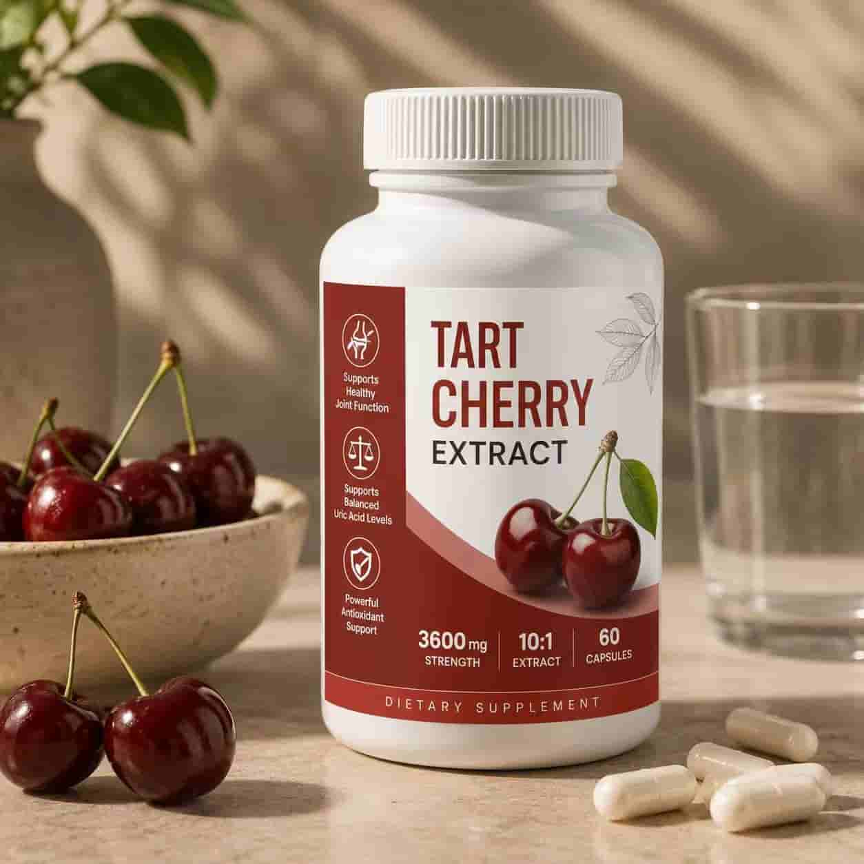 Tart Cherry Extract Capsules - Joint & Uric Acid Balance Support