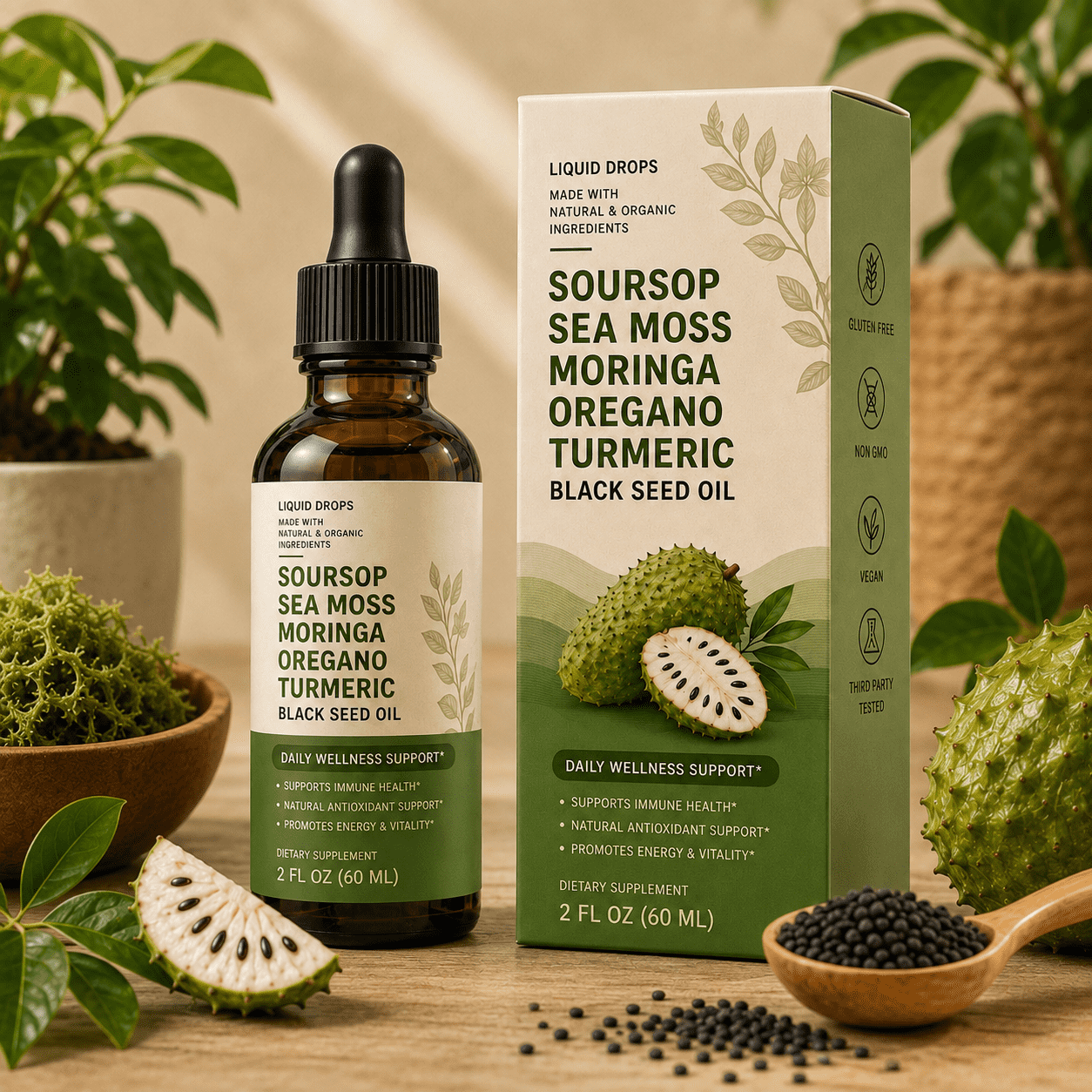 Soursop Herbal Wellness Liquid Drops