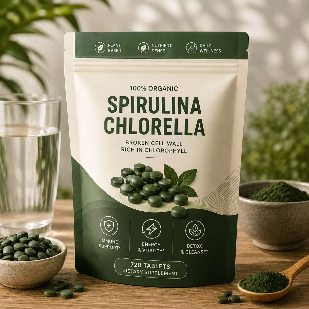 Organic Spirulina Tablets
