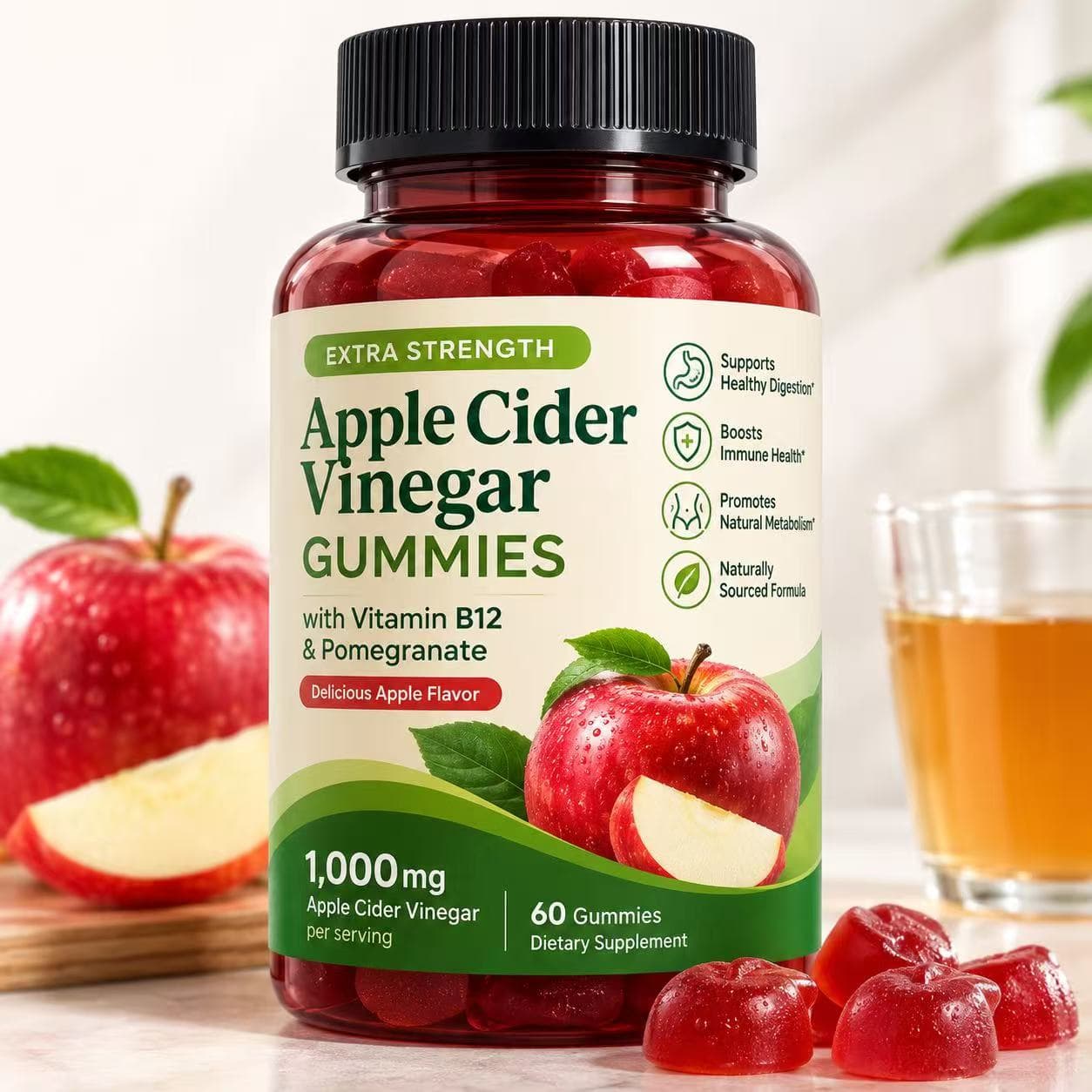 Apple Cider Vinegar B12 Multivitamin Gummies
